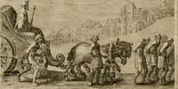 An illustration from Emblemata Florentii Schoonhovii I.C. Goudani, partim moralia, partim etiam civilia. Cum latiori eorundem ejusdem auctoris interpretatione. Accedunt et alia quaedam poëmatia in alijs poëmatum suorum libris non contenta (1618)