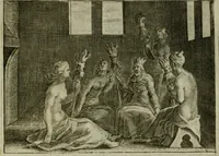 An illustration from Emblemata Florentii Schoonhovii I.C. Goudani, partim moralia, partim etiam civilia. Cum latiori eorundem ejusdem auctoris interpretatione. Accedunt et alia quaedam poëmatia in alijs poëmatum suorum libris non contenta (1618)