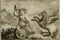 An illustration from Emblemata Florentii Schoonhovii I.C. Goudani, partim moralia, partim etiam civilia. Cum latiori eorundem ejusdem auctoris interpretatione. Accedunt et alia quaedam poëmatia in alijs poëmatum suorum libris non contenta (1618)