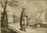 An illustration from Emblemata Florentii Schoonhovii I.C. Goudani, partim moralia, partim etiam civilia. Cum latiori eorundem ejusdem auctoris interpretatione. Accedunt et alia quaedam poëmatia in alijs poëmatum suorum libris non contenta (1618)