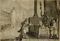 An illustration from Emblemata Florentii Schoonhovii I.C. Goudani, partim moralia, partim etiam civilia. Cum latiori eorundem ejusdem auctoris interpretatione. Accedunt et alia quaedam poëmatia in alijs poëmatum suorum libris non contenta (1618)