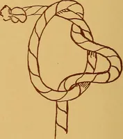 An illustration from A graded course in cord, raffia, lacer work and sewing for elementary schools (1913)