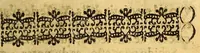 An illustration from Gramatica en la lengua general del Nueuo Reyno, llamada Mosca. (1619)