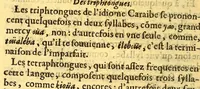 An illustration from Grammaire caraibe. (1667)