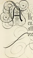 An illustration from Gram[m]ato-graphices : jn qvo varia scripturae emblemata, belgicis, germanicis, italicis, hispanicis, gallicis, et latinis characterib[us] exarata : cum singulorum anatomicis fundamentis ad exacté pingedum perquàm utilia, oculis spectanda jmitandaq[ue], proponuntur (1605)
