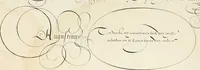An illustration from Gram[m]ato-graphices : jn qvo varia scripturae emblemata, belgicis, germanicis, italicis, hispanicis, gallicis, et latinis characterib[us] exarata : cum singulorum anatomicis fundamentis ad exacté pingedum perquàm utilia, oculis spectanda jmitandaq[ue], proponuntur (1605)