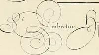 An illustration from Gram[m]ato-graphices : jn qvo varia scripturae emblemata, belgicis, germanicis, italicis, hispanicis, gallicis, et latinis characterib[us] exarata : cum singulorum anatomicis fundamentis ad exacté pingedum perquàm utilia, oculis spectanda jmitandaq[ue], proponuntur (1605)