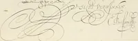 An illustration from Gram[m]ato-graphices : jn qvo varia scripturae emblemata, belgicis, germanicis, italicis, hispanicis, gallicis, et latinis characterib[us] exarata : cum singulorum anatomicis fundamentis ad exacté pingedum perquàm utilia, oculis spectanda jmitandaq[ue], proponuntur (1605)