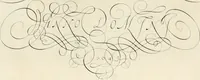 An illustration from Gram[m]ato-graphices : jn qvo varia scripturae emblemata, belgicis, germanicis, italicis, hispanicis, gallicis, et latinis characterib[us] exarata : cum singulorum anatomicis fundamentis ad exacté pingedum perquàm utilia, oculis spectanda jmitandaq[ue], proponuntur (1605)