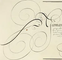 An illustration from Gram[m]ato-graphices : jn qvo varia scripturae emblemata, belgicis, germanicis, italicis, hispanicis, gallicis, et latinis characterib[us] exarata : cum singulorum anatomicis fundamentis ad exacté pingedum perquàm utilia, oculis spectanda jmitandaq[ue], proponuntur (1605)