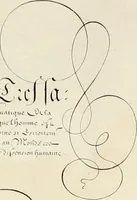 An illustration from Gram[m]ato-graphices : jn qvo varia scripturae emblemata, belgicis, germanicis, italicis, hispanicis, gallicis, et latinis characterib[us] exarata : cum singulorum anatomicis fundamentis ad exacté pingedum perquàm utilia, oculis spectanda jmitandaq[ue], proponuntur (1605)