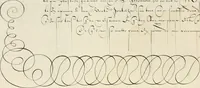 An illustration from Gram[m]ato-graphices : jn qvo varia scripturae emblemata, belgicis, germanicis, italicis, hispanicis, gallicis, et latinis characterib[us] exarata : cum singulorum anatomicis fundamentis ad exacté pingedum perquàm utilia, oculis spectanda jmitandaq[ue], proponuntur (1605)