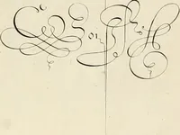 An illustration from Gram[m]ato-graphices : jn qvo varia scripturae emblemata, belgicis, germanicis, italicis, hispanicis, gallicis, et latinis characterib[us] exarata : cum singulorum anatomicis fundamentis ad exacté pingedum perquàm utilia, oculis spectanda jmitandaq[ue], proponuntur (1605)