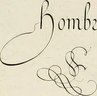 An illustration from Gram[m]ato-graphices : jn qvo varia scripturae emblemata, belgicis, germanicis, italicis, hispanicis, gallicis, et latinis characterib[us] exarata : cum singulorum anatomicis fundamentis ad exacté pingedum perquàm utilia, oculis spectanda jmitandaq[ue], proponuntur (1605)