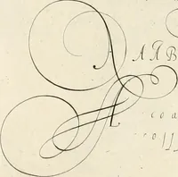 An illustration from Gram[m]ato-graphices : jn qvo varia scripturae emblemata, belgicis, germanicis, italicis, hispanicis, gallicis, et latinis characterib[us] exarata : cum singulorum anatomicis fundamentis ad exacté pingedum perquàm utilia, oculis spectanda jmitandaq[ue], proponuntur (1605)