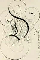 An illustration from Gram[m]ato-graphices : jn qvo varia scripturae emblemata, belgicis, germanicis, italicis, hispanicis, gallicis, et latinis characterib[us] exarata : cum singulorum anatomicis fundamentis ad exacté pingedum perquàm utilia, oculis spectanda jmitandaq[ue], proponuntur (1605)