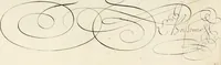 Picture 73 of 78 from Gram[m]ato-graphices : jn qvo varia scripturae emblemata, belgicis, germanicis, italicis, hispanicis, gallicis, et latinis characterib[us] exarata : cum singulorum anatomicis fundamentis ad exacté pingedum perquàm utilia, oculis spectanda jmitandaq[ue], proponuntur (1605), leaf 58