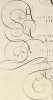An illustration from Gram[m]ato-graphices : jn qvo varia scripturae emblemata, belgicis, germanicis, italicis, hispanicis, gallicis, et latinis characterib[us] exarata : cum singulorum anatomicis fundamentis ad exacté pingedum perquàm utilia, oculis spectanda jmitandaq[ue], proponuntur (1605)