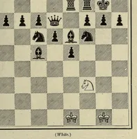 Picture 6 of 11 from The grand tactics of chess, an exposition of the laws and principles of chess strategetics, the practcal application of these laws and principles to the movement of forces; mobilization, development, manoeuvre, and operation (1898), leaf 187