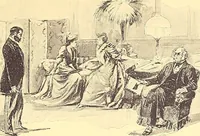 An illustration from Grand winter excursion to the Mediterranean, the Orient, and the Holy Land : including the Azores, Portugal, Spain, France, Italy, Sicily, Egypt, Palestine, Turkey, Greece, Malta, Tunis, and Algeria by the well-known fast twin-screw express steamship "La Touraine," 10,000 tons, 14,000 horse-power, length 540 feet, commander Santelli : sailing from New York, February 4th, 1896, and returning about April 5th, 1896, duration of round trip, two months (1895)