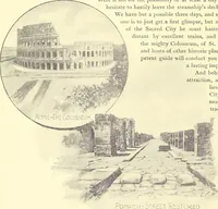 An illustration from Grand winter excursion to the Mediterranean, the Orient, and the Holy Land : including the Azores, Portugal, Spain, France, Italy, Sicily, Egypt, Palestine, Turkey, Greece, Malta, Tunis, and Algeria by the well-known fast twin-screw express steamship "La Touraine," 10,000 tons, 14,000 horse-power, length 540 feet, commander Santelli : sailing from New York, February 4th, 1896, and returning about April 5th, 1896, duration of round trip, two months (1895)