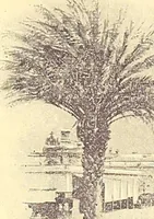 An illustration from Grand winter excursion to the Mediterranean, the Orient, and the Holy Land : including the Azores, Portugal, Spain, France, Italy, Sicily, Egypt, Palestine, Turkey, Greece, Malta, Tunis, and Algeria by the well-known fast twin-screw express steamship "La Touraine," 10,000 tons, 14,000 horse-power, length 540 feet, commander Santelli : sailing from New York, February 4th, 1896, and returning about April 5th, 1896, duration of round trip, two months (1895)