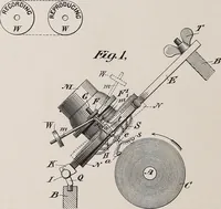 An illustration from [Graphophone patents] (1878)