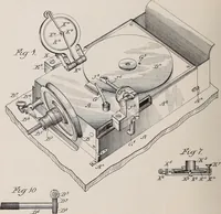 An illustration from [Graphophone patents] (1878)