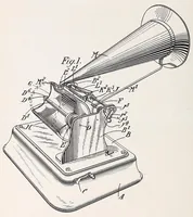 An illustration from [Graphophone patents] (1878)