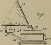 An illustration from [Graphophone patents] (1878)