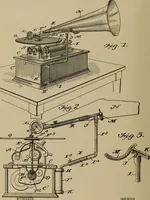 An illustration from [Graphophone patents] (1878)