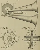 An illustration from [Graphophone patents] (1878)
