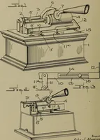 An illustration from [Graphophone patents] (1878)