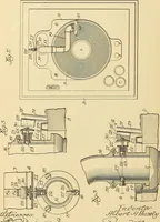 An illustration from [Graphophone patents] (1878)