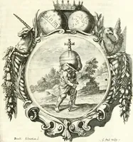 Picture 9 of 16 from Gratulatio panegyrica quam eminentissimo celsissimo ac reverendissimo domino, domino Guidobaldo ex comitatibus de Thun, S.R.E. cardinali, archiepiscopo Salisburgensi ... ad singulas dignitates meritissimo acceptas ex humillimo obsequio pro novis anni M.DC.LXVIII auspiciis, primis itidem calendis dixerunt musae Salisburgenses (1668), leaf 38