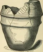 An illustration from Grave-mounds and their contents; a manual of archaeology, as exemplified in the burials of the Celtic, the Romano-British, and the Anglo-Saxon periods (1870)