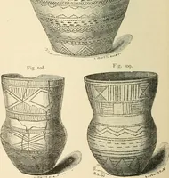 An illustration from Grave-mounds and their contents; a manual of archaeology, as exemplified in the burials of the Celtic, the Romano-British, and the Anglo-Saxon periods (1870)