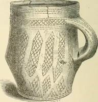 An illustration from Grave-mounds and their contents; a manual of archaeology, as exemplified in the burials of the Celtic, the Romano-British, and the Anglo-Saxon periods (1870)