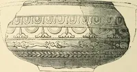 An illustration from Grave-mounds and their contents; a manual of archaeology, as exemplified in the burials of the Celtic, the Romano-British, and the Anglo-Saxon periods (1870)