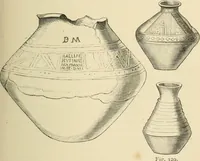 An illustration from Grave-mounds and their contents; a manual of archaeology, as exemplified in the burials of the Celtic, the Romano-British, and the Anglo-Saxon periods (1870)