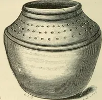 An illustration from Grave-mounds and their contents; a manual of archaeology, as exemplified in the burials of the Celtic, the Romano-British, and the Anglo-Saxon periods (1870)