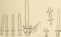 An illustration from Grave-mounds and their contents; a manual of archaeology, as exemplified in the burials of the Celtic, the Romano-British, and the Anglo-Saxon periods (1870)