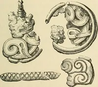 Picture 229 of 274 from Grave-mounds and their contents; a manual of archaeology, as exemplified in the burials of the Celtic, the Romano-British, and the Anglo-Saxon periods (1870), leaf 281