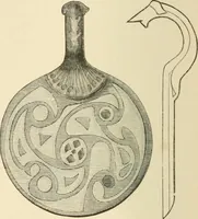 An illustration from Grave-mounds and their contents; a manual of archaeology, as exemplified in the burials of the Celtic, the Romano-British, and the Anglo-Saxon periods (1870)