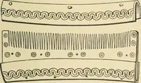 An illustration from Grave-mounds and their contents; a manual of archaeology, as exemplified in the burials of the Celtic, the Romano-British, and the Anglo-Saxon periods (1870)