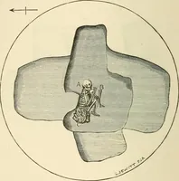An illustration from Grave-mounds and their contents; a manual of archaeology, as exemplified in the burials of the Celtic, the Romano-British, and the Anglo-Saxon periods (1870)