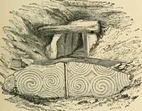 An illustration from Grave-mounds and their contents; a manual of archaeology, as exemplified in the burials of the Celtic, the Romano-British, and the Anglo-Saxon periods (1870)