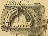 An illustration from Grave-mounds and their contents; a manual of archaeology, as exemplified in the burials of the Celtic, the Romano-British, and the Anglo-Saxon periods (1870)