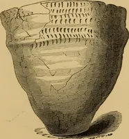 An illustration from Grave-mounds and their contents; a manual of archaeology, as exemplified in the burials of the Celtic, the Romano-British, and the Anglo-Saxon periods (1870)