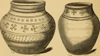 Picture 256 of 353 from Grave-mounds and their contents; a manual of archaeology, as exemplified in the burials of the Celtic, the Romano-British, and the Anglo-Saxon periods (1870), leaf 252